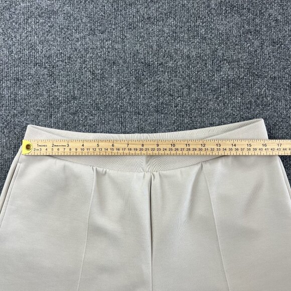 Uniqlo Beige XL Straight-Leg Pants With Pleated Front & Elastic Waist - Picture 5 of 8